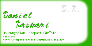 daniel kaspari business card